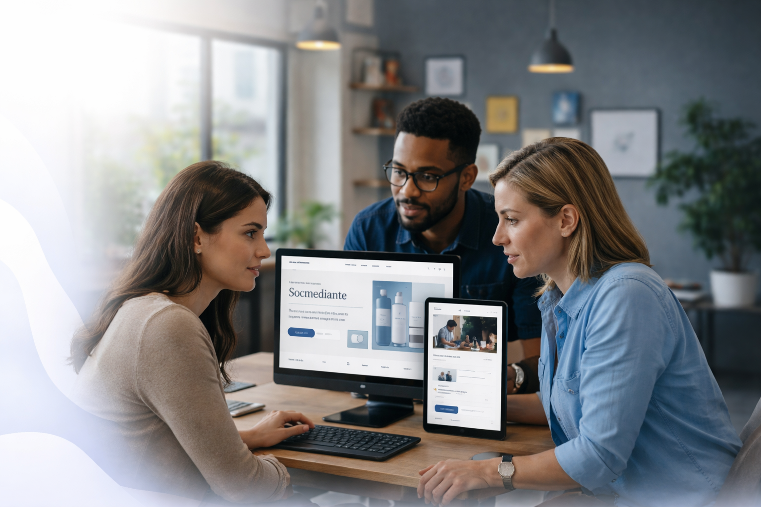 Equipo de Collab RVL trabajando con interfaces web